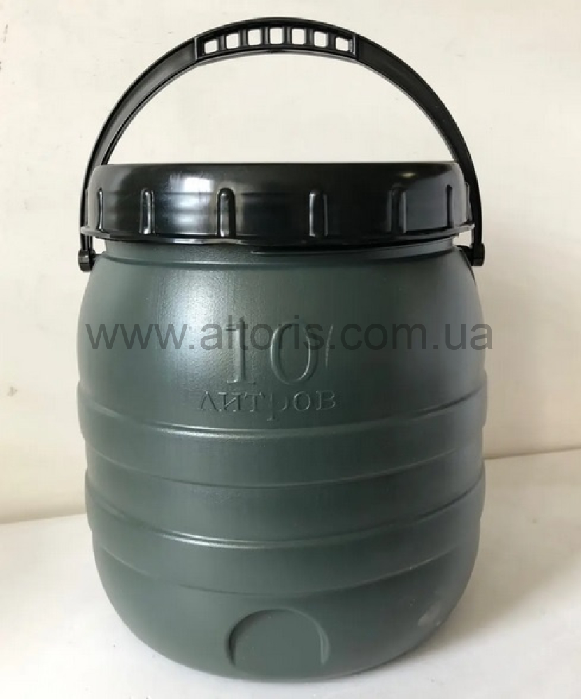 Бидон пластмассовый пищевой Консенсус - 10л с дужкой акционный