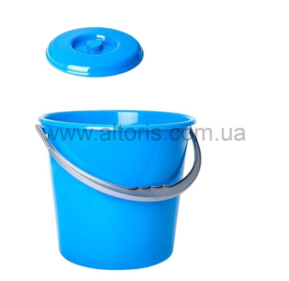 ведро пластмассовое пищевое с кр Алеана - 10л аква