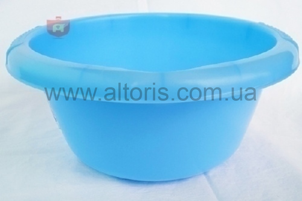 таз 3л пластмассовый круглый Консенсус - голубой
