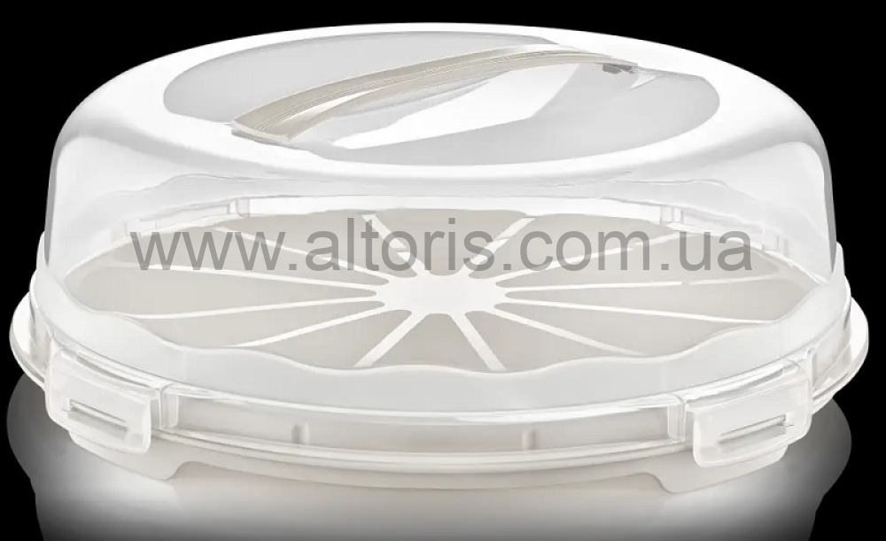 тортовница пластик Турция - DUNYA круглая 33,6x11 СМ 30305