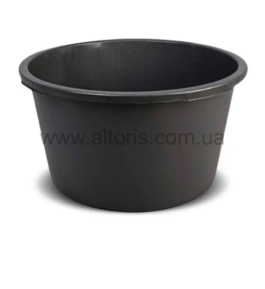 миска пластмассовая Полимерагро - 90 л круглая черная