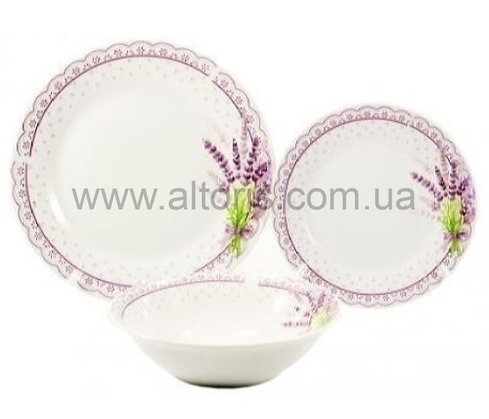 тарелка мелкая керамика Interos - №7 Лаванда 9133
