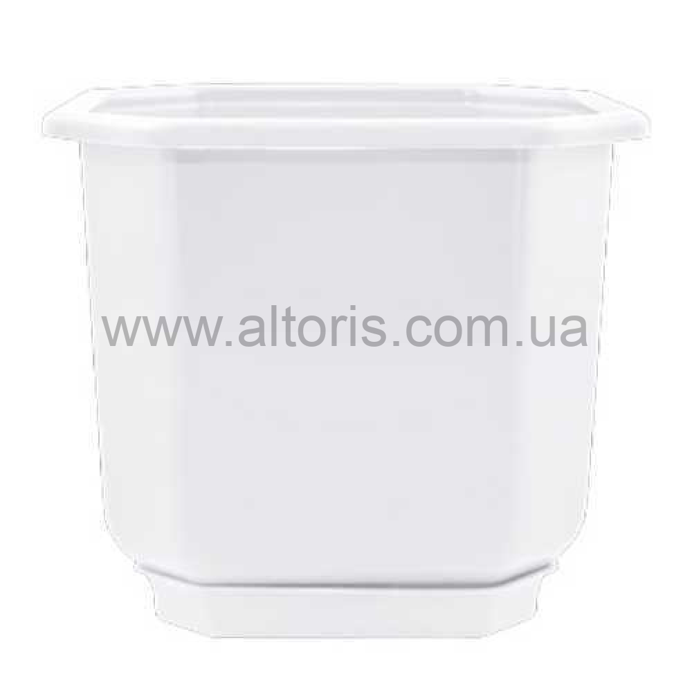 горшок для цветов "Дама" с подст. /Алеана/ - 36*36, белый