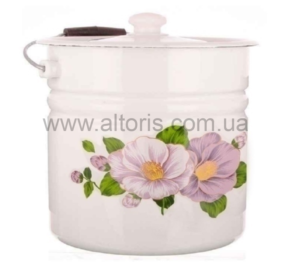 ведро с крышкой НМ 12л/2 цилиндр. 1224/2 - Разное