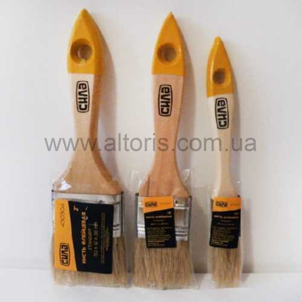 кисть плоская СИЛА - 3/4" (микс СТАНДАРТ)