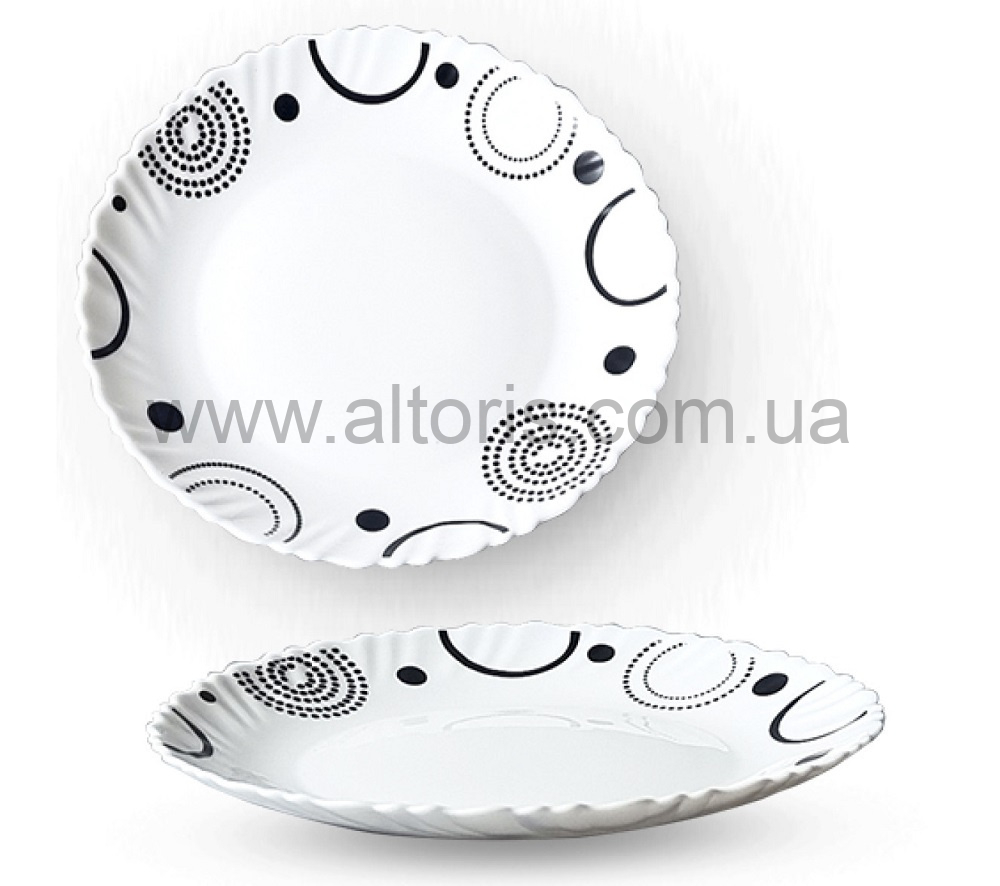 Тарелка мелкая стеклокерамика S&T - №7,5 "Абстракція" 30070-15018