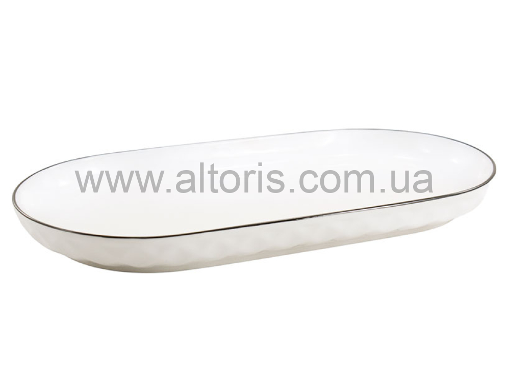 блюдо керамика Interos - 12"  d.30 см  РОМБИ  ZSYP120