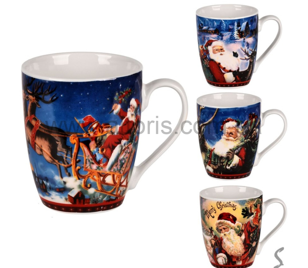 чашка керам Stenson - 360мл Merry Christmas R100316