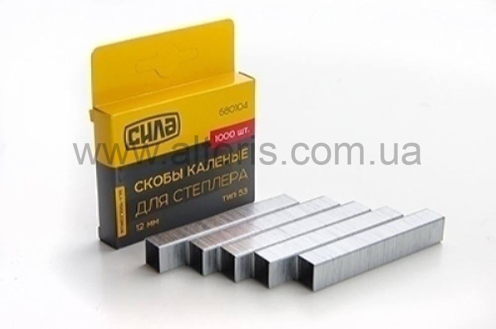 Скобы закаленные СИЛА - 6мм (1000шт)