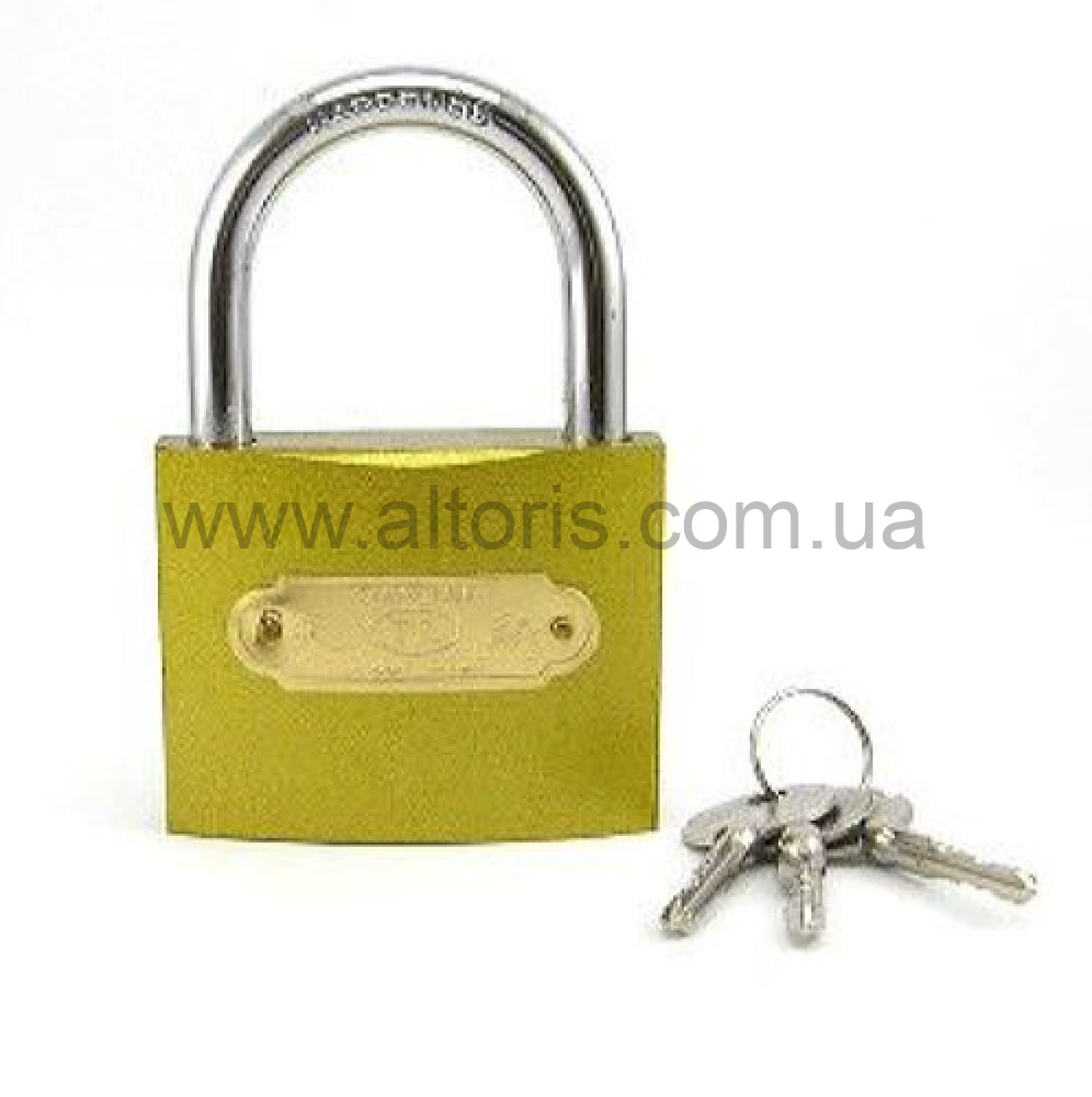 Замок навесной FZB желтый крест - 38мм
