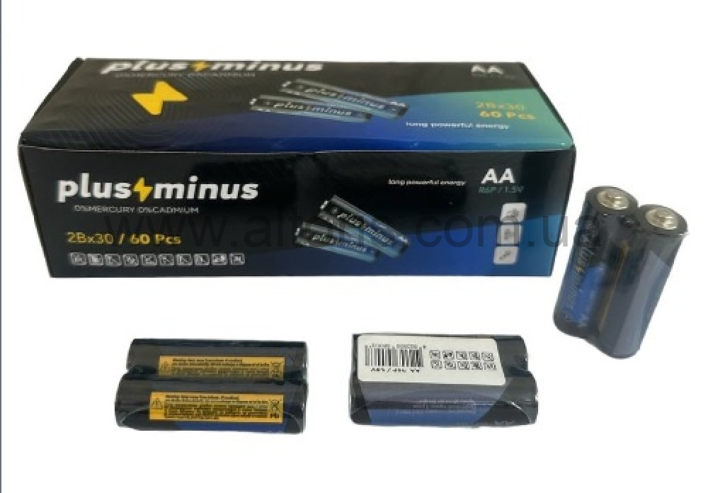 батарейка Plus minus - R06 2шт ALKALINE