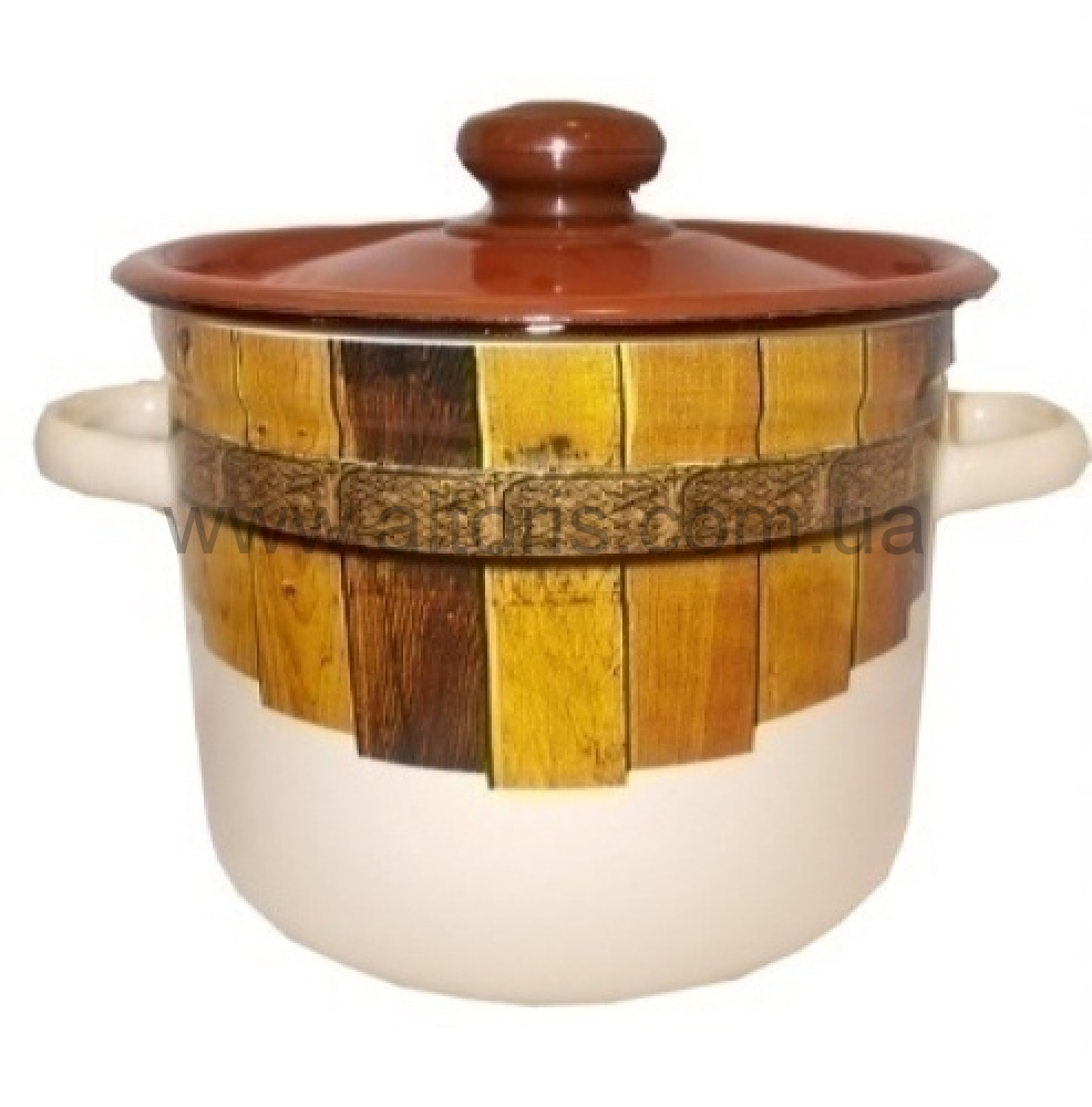 кастрюля эмаль НМ цилиндр. 5,5л/4 1617/4 - Тын