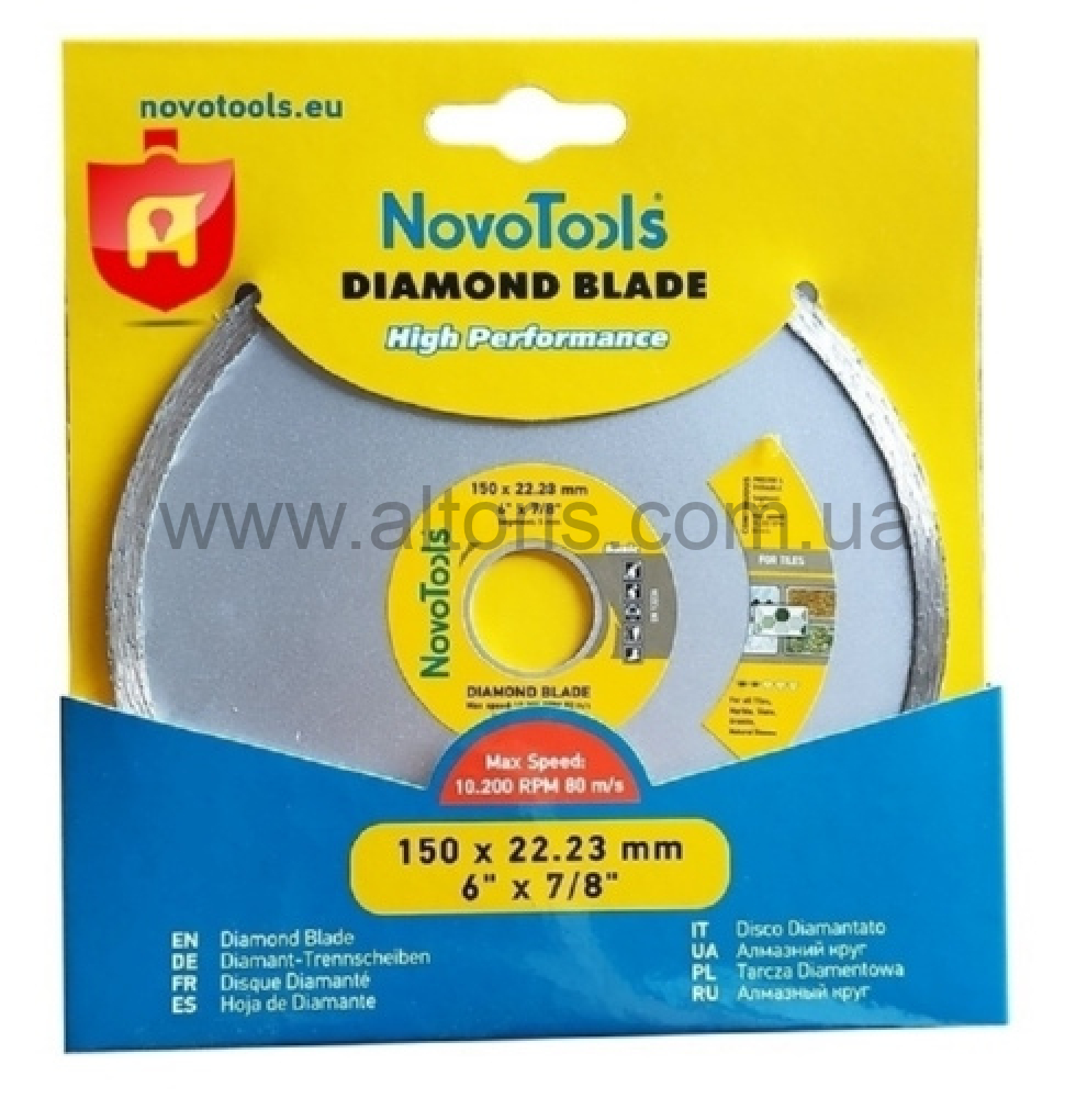 круг алмазный Novo Tools Basic - Плитка, 115мм*5мм*22,23мм