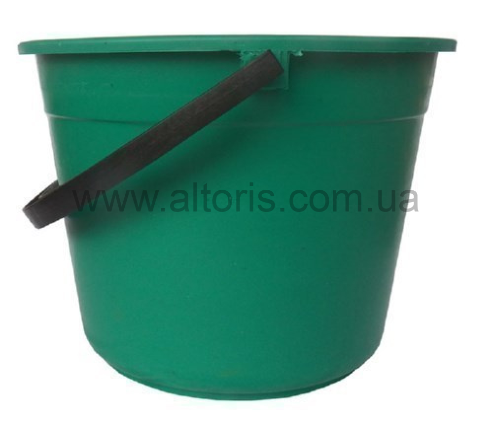 ведро пластмассовое не пищевое без кр Полимерагро - 8л п/э зелёное