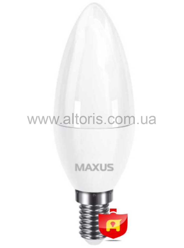 лампа LED MAXUS - свеча C37 7W 3000K 220V E14
