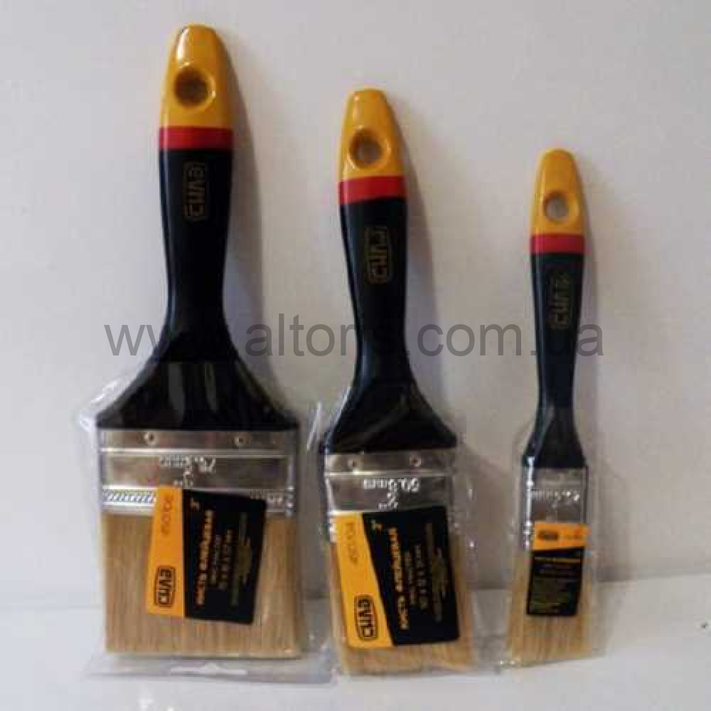 кисть плоская СИЛА - 3" (микс МАСТЕР)