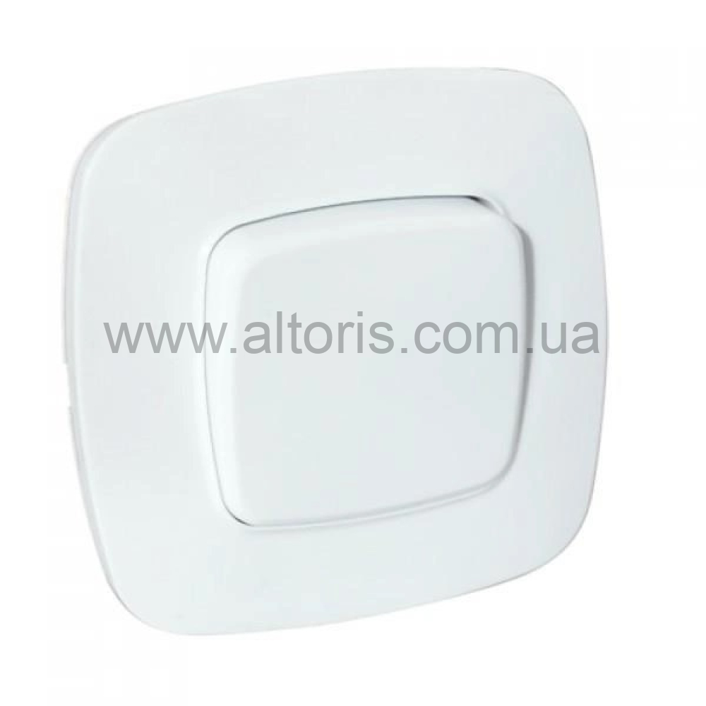 выключатель  HOROZ - встроенный 1-клав. 10А 250V белый ELA