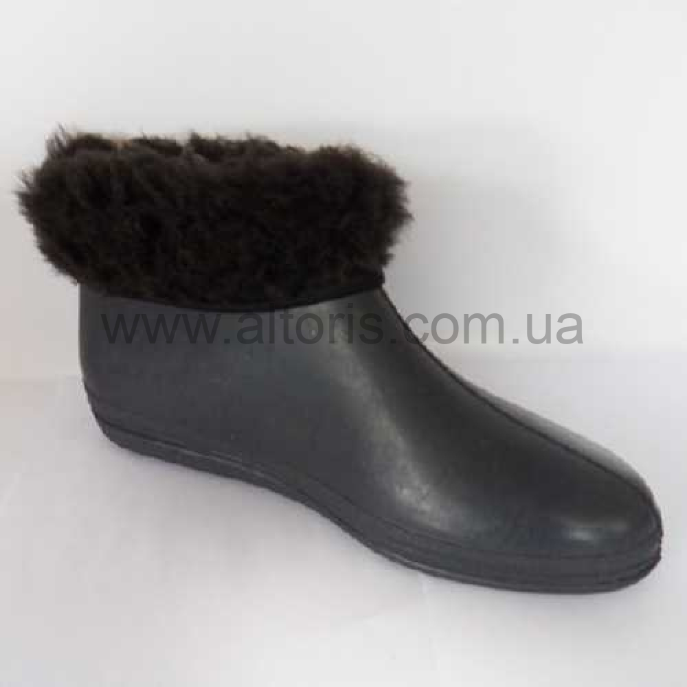 Сапожки резиновые короткие, мех - размер 35 (22,5)