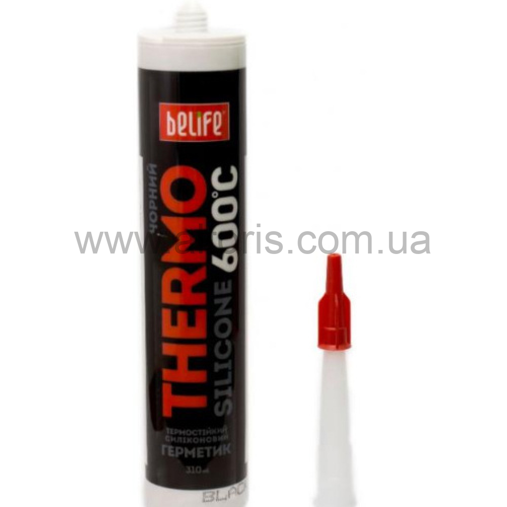 герметик BeLife - силиконовый термостойкий, 310мл черный