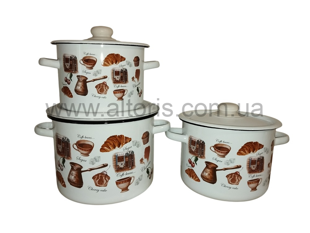 набор посуды №262 НМ к-ли цил.3/4,5/5,5л - Кафе де Шери