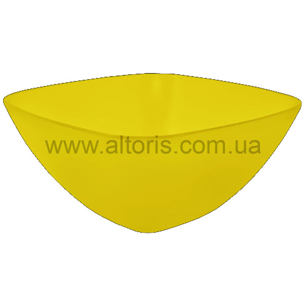 салатница пластмассовая Алеана  - 240*240*95 желтый