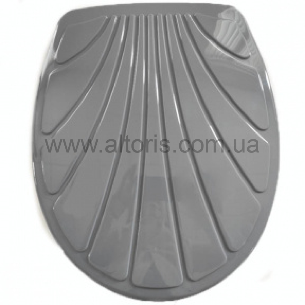 сидение для унитаза ракушка Эфе - серый