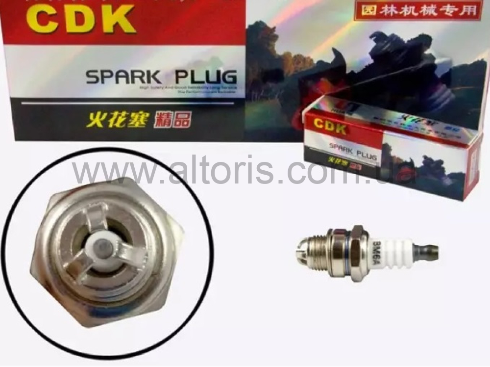 свеча зажигания Benzoritm - «CDK», 3 анода