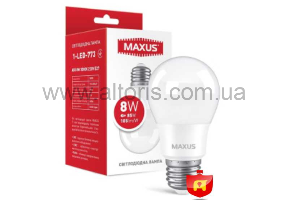 лампа LED MAXUS - A60 12W 4100K 220V E27