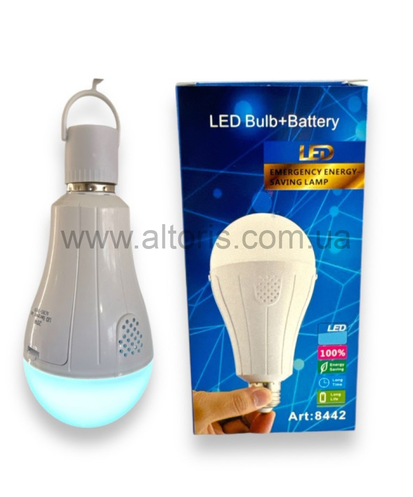 лампа LED - аварийная с батарейкой №8442