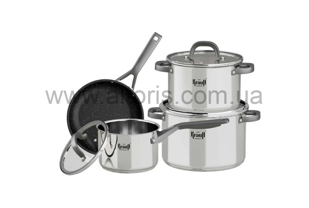 набор посуды Krauff нерж.сталь - 7 предм.арт 26-303-012