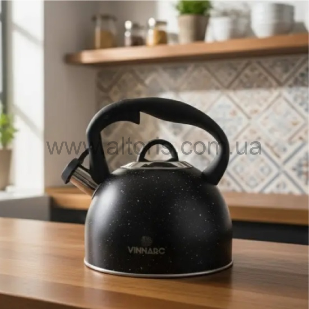 чайник нерж. сталь Vinnarc - 3л 5214-GR-VN
