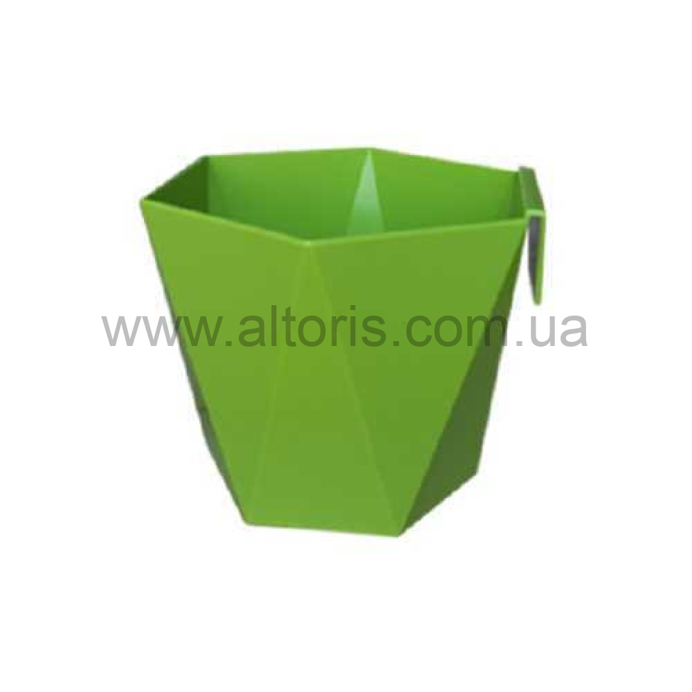 горшок для цветов "Хеца"  /Ламела/ - 125 светло-зеленый