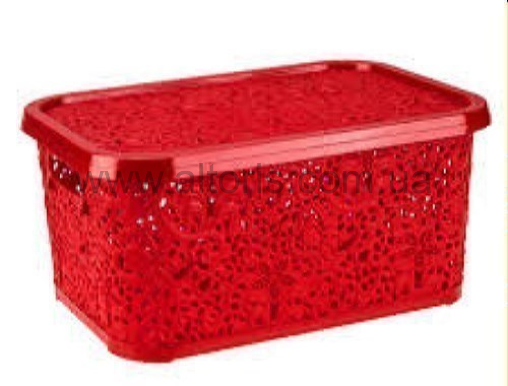 корзина  с крышкой Ажур R  - 10л