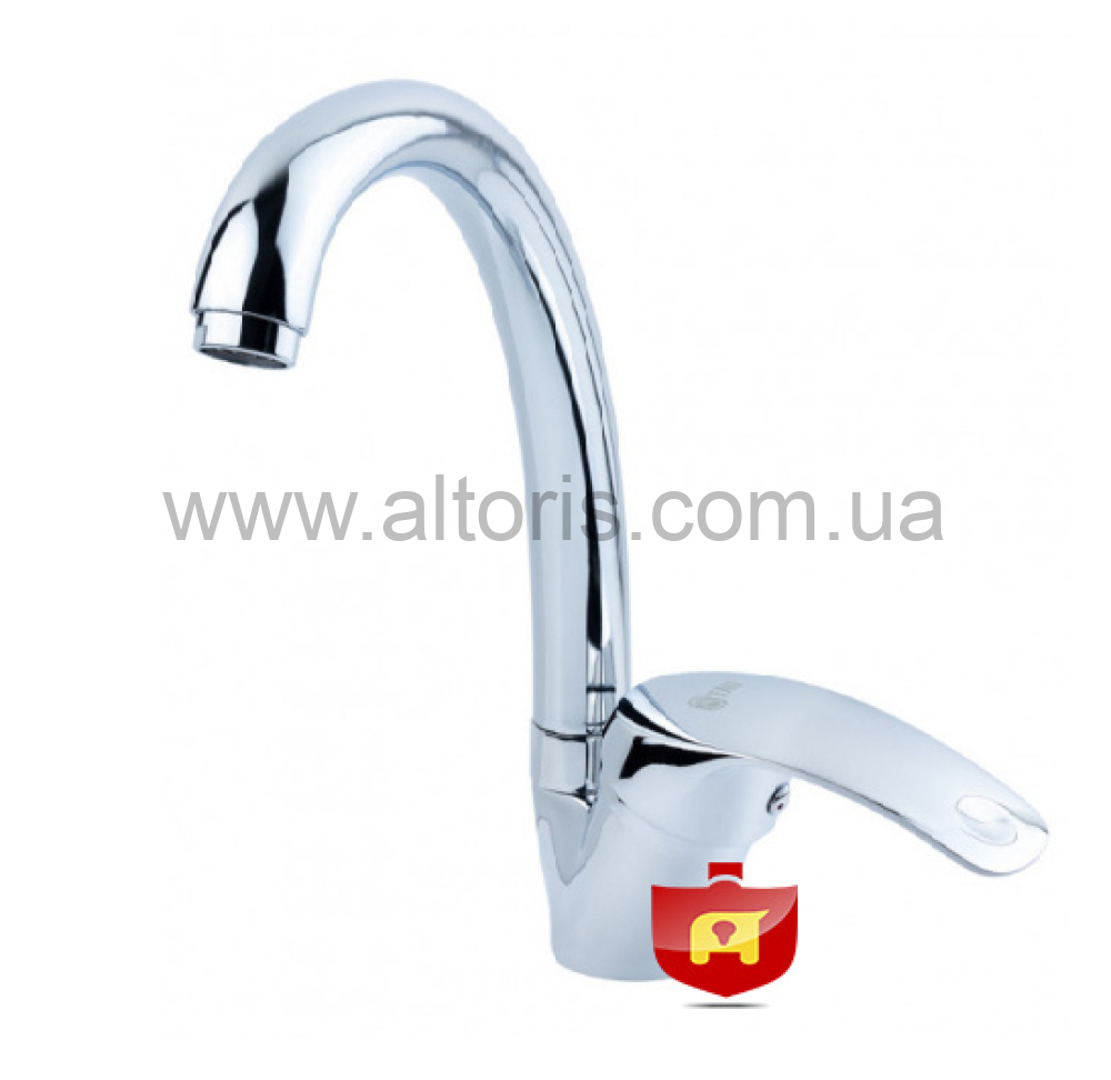 смесит.для кухни Tau - гусак ухо на гайке SL Ø40  арт. SL-4B143C