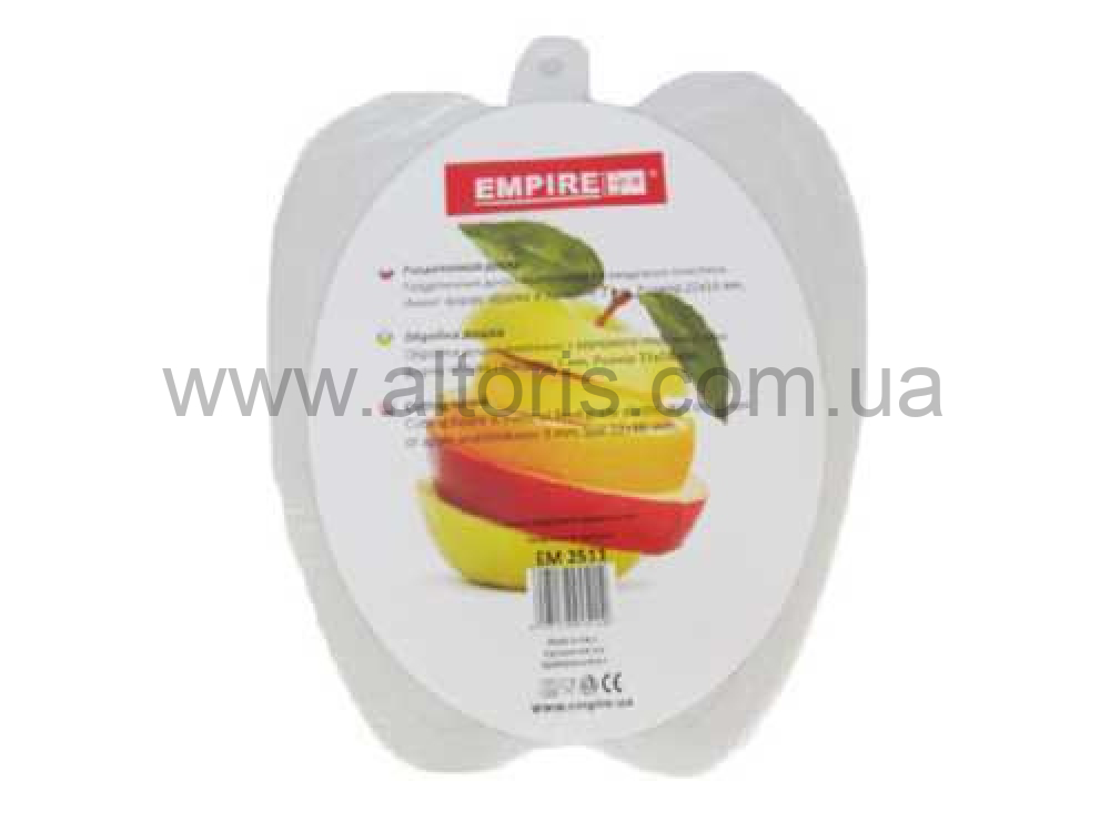доска разделочная пластик EMPIRE  - 22*18, Яблоко, 2511 Уно