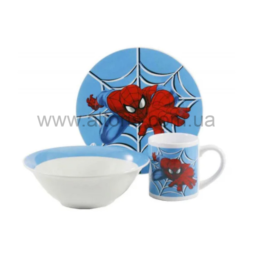 набор детский керамика Interos - 3пр. Спайдермен TO-6