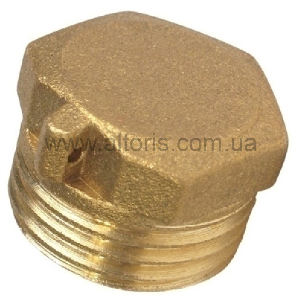 заглушка  для метал. труб  - 15Н (1/2" Н ) с контрольным отверстием