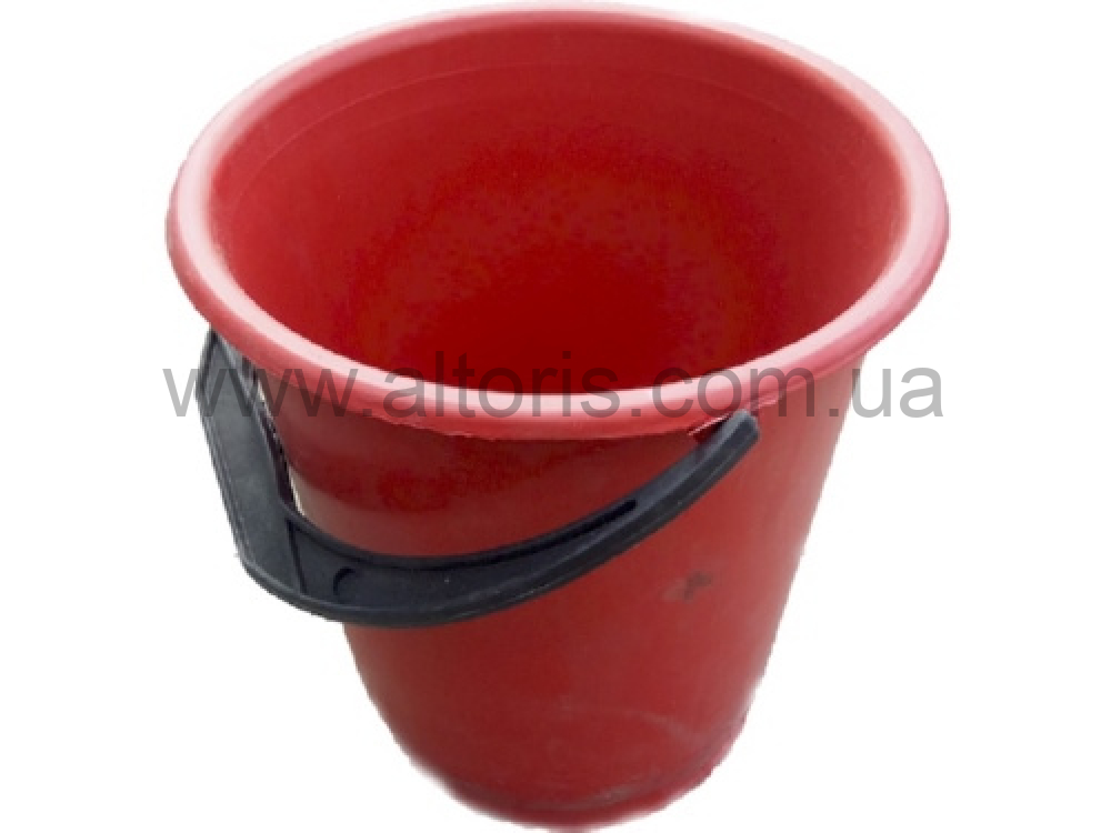 ведро пластмассовое не пищевое без кр Полимерагро - 10л п/э  красное