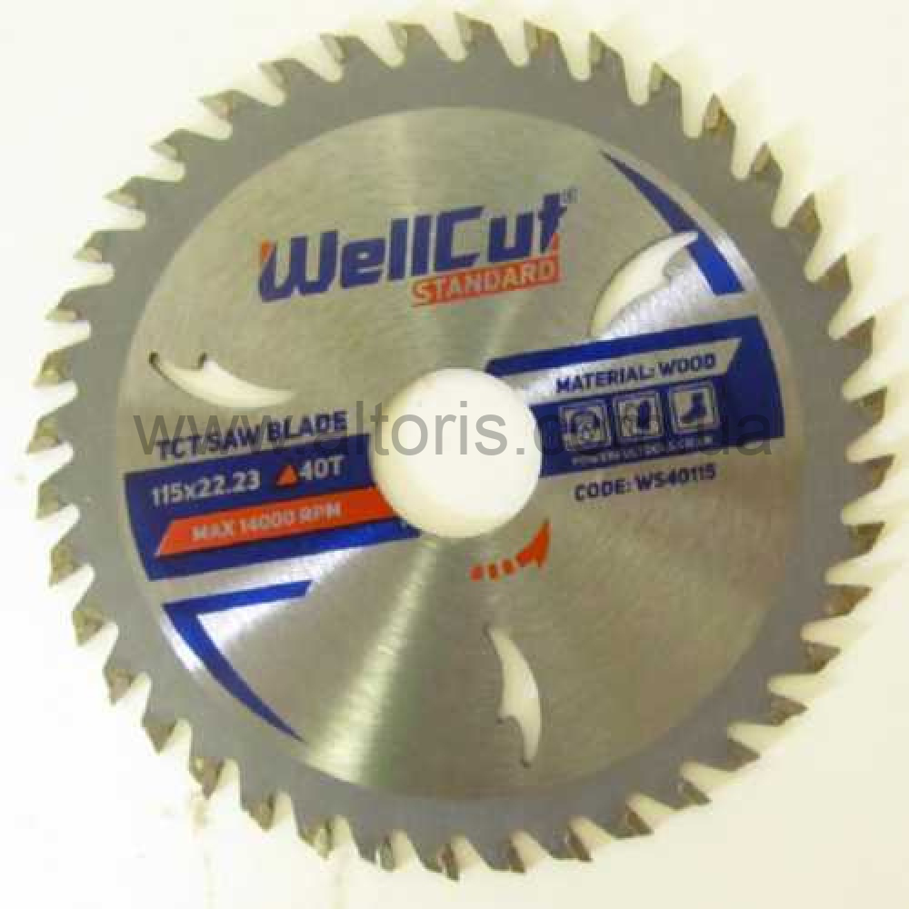 Круг отрезной по дереву Wellcut Standard - 180х22,23 21Т