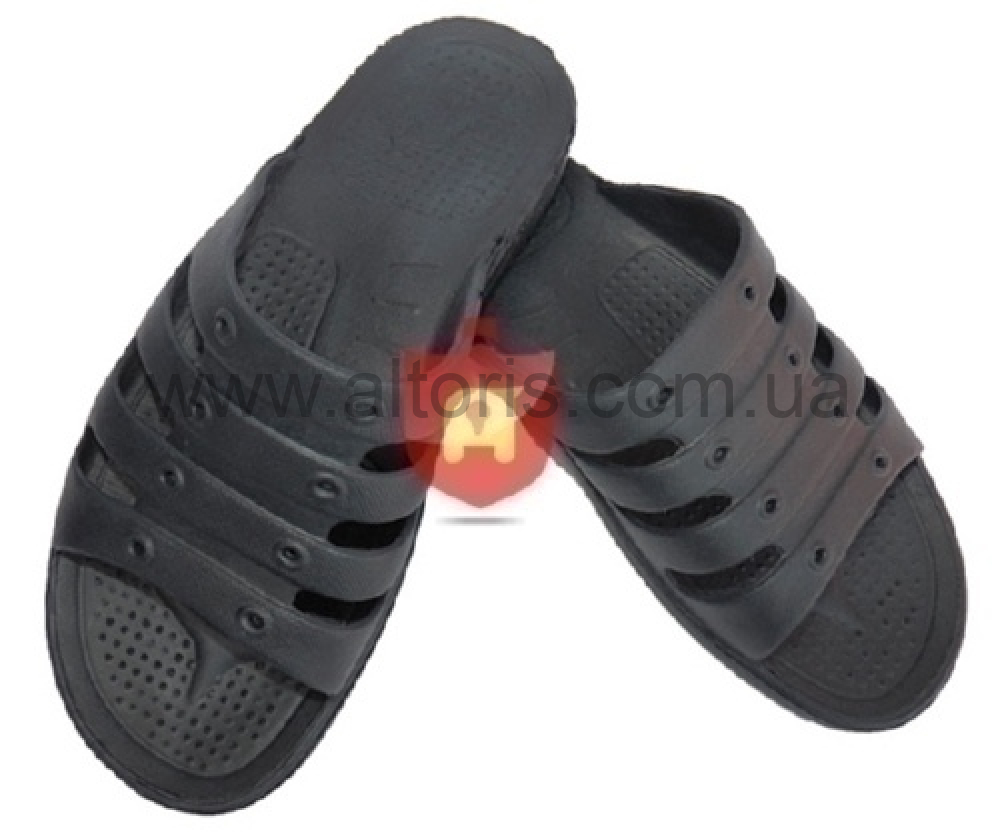 шлепанцы мужские Эко-8 - чёрный размер 40-45 (8пар)