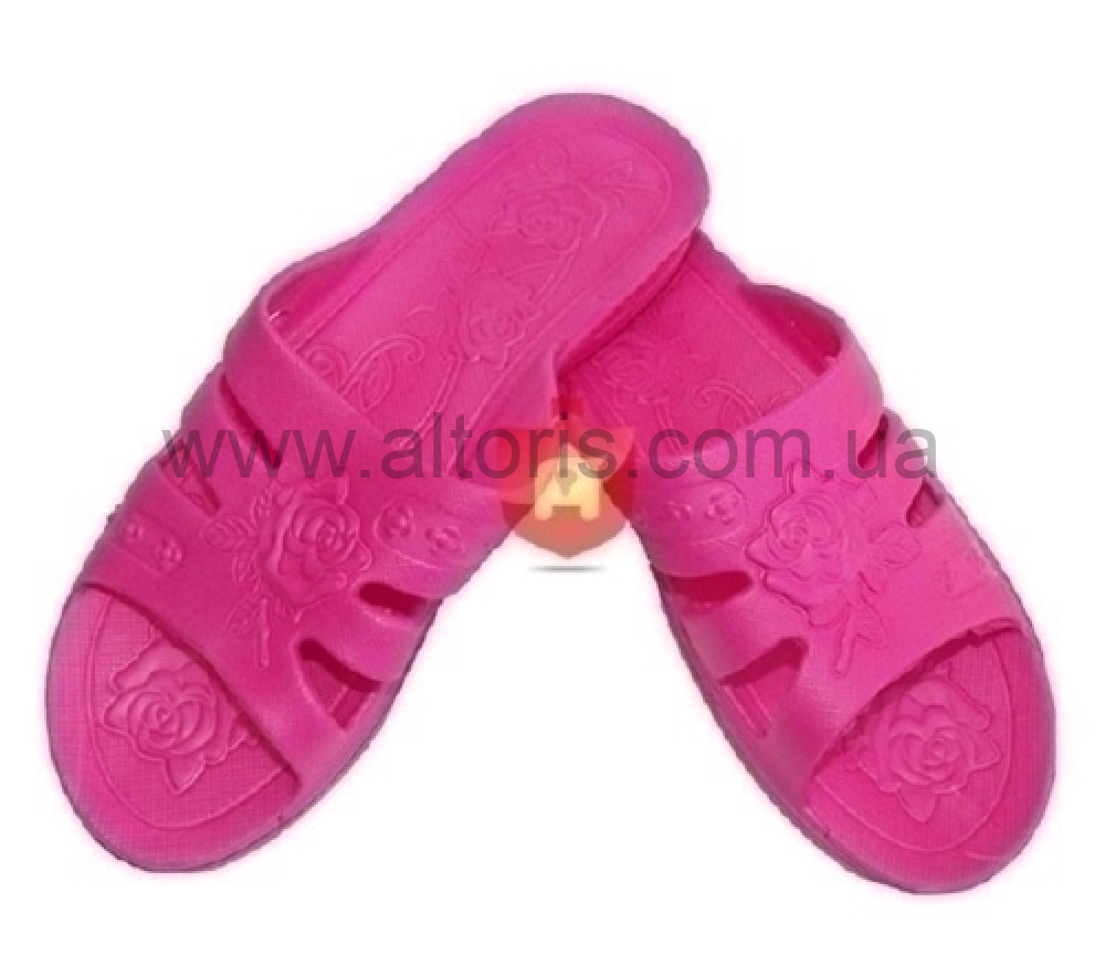 шлепанцы женские Роза-6 - малиновый размер 36-41(6 пар)