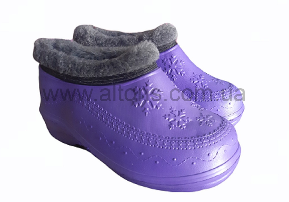 галоши женские - А12 р.37-42 (6 пар) теплые синие