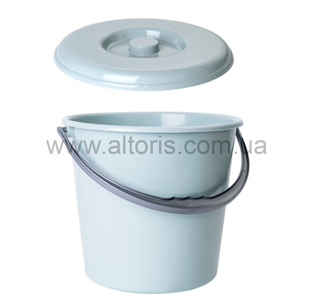 ведро пластмассовое пищевое с кр Алеана - 10 л. полынь