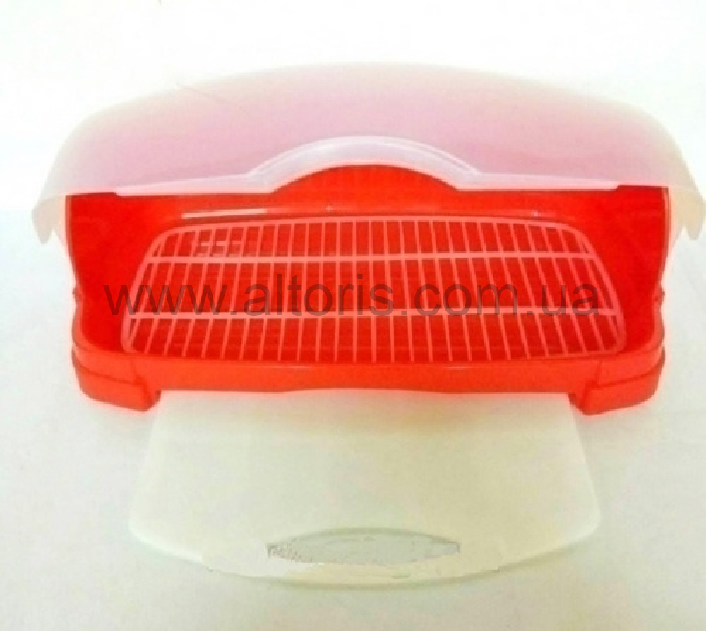 хлебница с кухонной доской"Консенсус" - красная