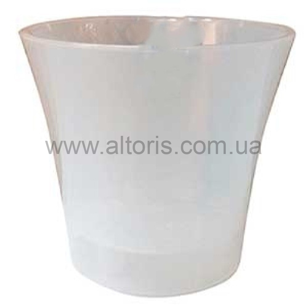горшок кашпо для цветов Орхидея прозрачный /Гемопласт/ - №2, д130