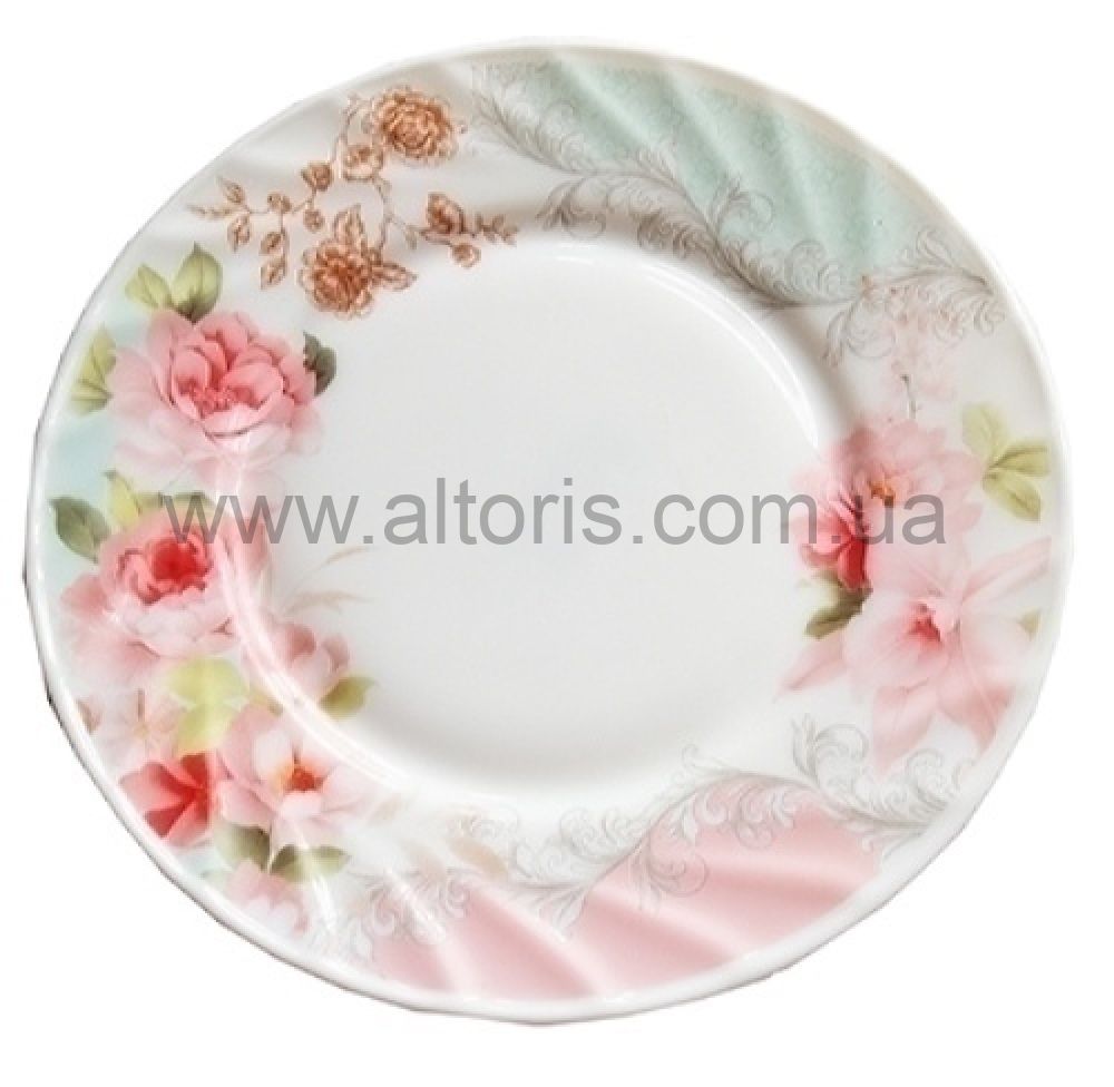 тарелка мелкая стеклокерамика Lumines - №7,5 Трояндовий букет 6801/ S