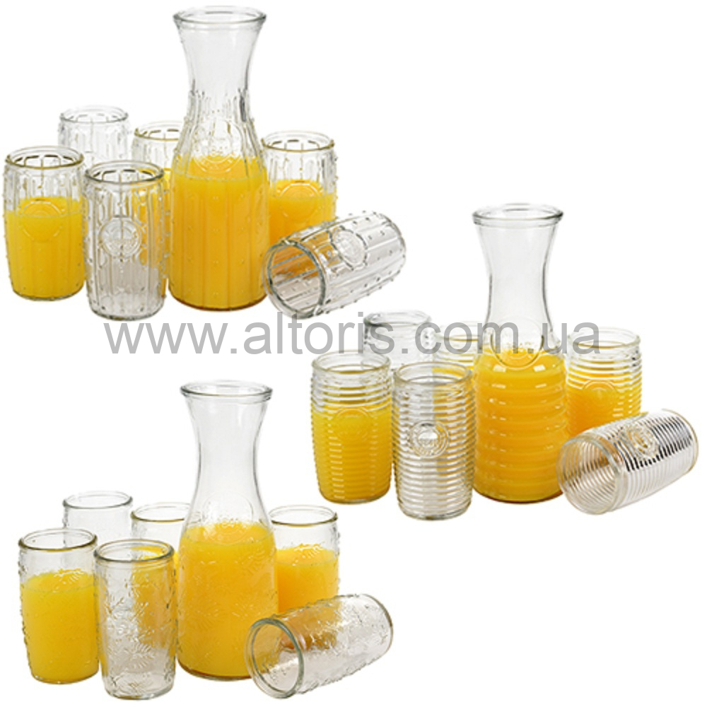 набор для сока стекло S&T - 7пр. кувш. - 1,05л, 6 ст. - 440мл