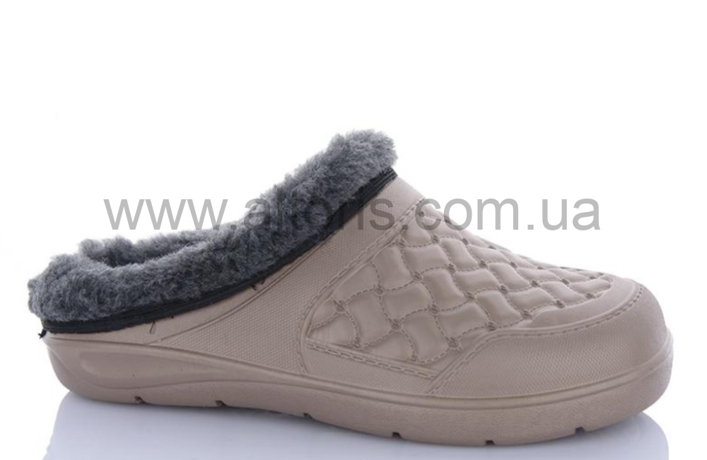 сабо женские - L8  р.37-42 (6пар) теплые ,беж