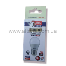 лампа LED HOROZ - 10W 4200 E27 1000Lm 175-250V ( шарик )